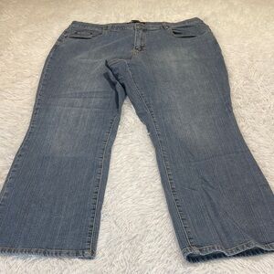 Venezia Light Blue Straight Leg Jeans WOMENS SIZE 22 AVERAGE DENIM